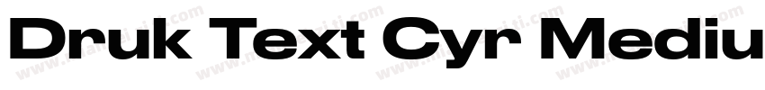 Druk Text Cyr Medium字体转换